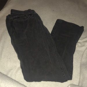 Black bootcut jeans